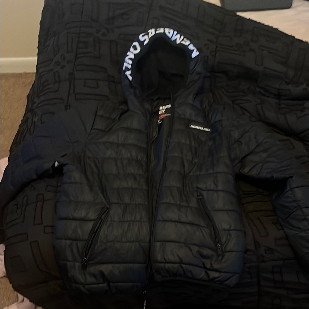 Members Only Black Puffer Jacket